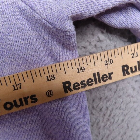 Vineyard Vines Sweatshirt Small Purple Cowl Neck Thumbholes Distressed Pullover - Picture 6 of 10